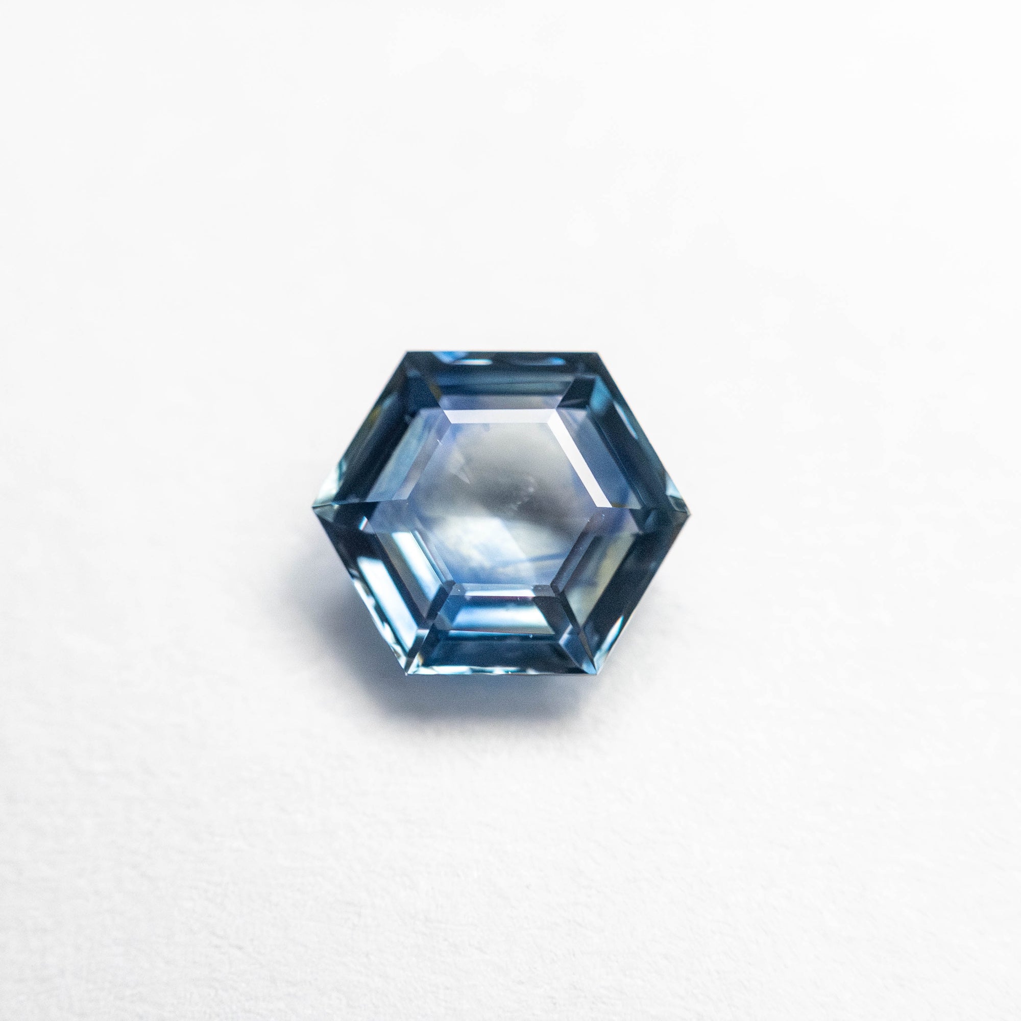 0.88ct 6.33x5.46x2.95mm Hexagon Step Cut Sapphire 23088-15