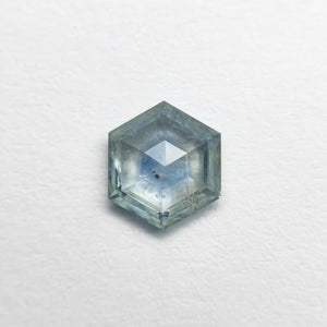 0.68ct 6.32x5.47x2.27mm Hexagon Step Cut Sapphire 23088-24