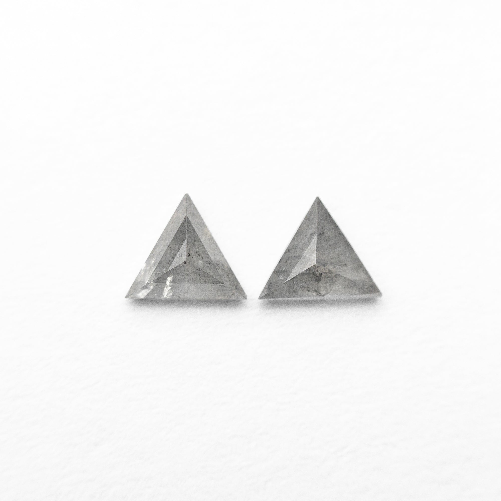 0.25cttw 2pc 4.00x3.52x1.75mm 4.08x3.40x1.46mm Triangle Rosecut Matching Pair 24487-01