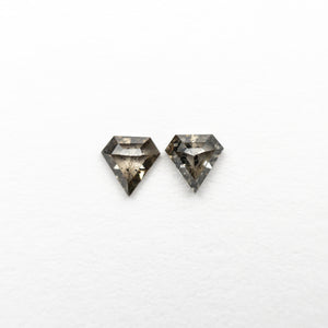 0.17cttw 2pc 3.09x3.05x1.23mm 3.06x3.04x1.58mm Shield Rosecut Matching Pair 24665-01