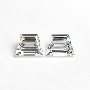 1.01cttw 2pc 5.73x4.28x2.53mm 5.83x4.31x2.37mm VVS H Trapezoid Step Cut Matching Pair 25532-01