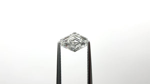 1.59ct 8.58x6.30x4.10mm GIA VS2 E Hexagon Step Cut 25908-01