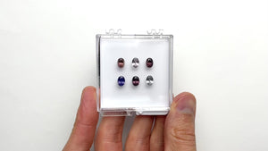 6.10cttw 6pc Oval Brilliant Sapphire Parcel 24675-00