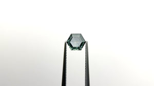 0.87ct 6.84x5.95x2.42mm Hexagon Step Cut Sapphire 23088-19