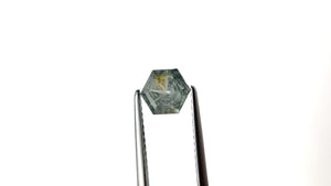 1.28ct 7.06x5.92x3.96mm Hexagon Step Cut Sapphire 23456-01