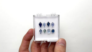 7.10cttw 8pc Geometric Rosecut Sapphire Parcel 20030-04