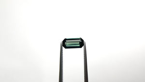 0.95ct 8.49x4.10x2.56mm Green Cut Corner Rectangle Step Cut Sapphire 23480-02