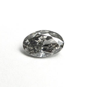 0.73ct 7.18x4.65x2.85mm VS2 Fancy Grey Oval Brilliant 19923-14