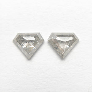 1.04cttw 2pc 5.22x6.26x2.35mm 5.19x6.29x2.24mm Shield Rosecut Matching Pair 20951-31