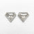 1.04cttw 2pc 5.22x6.26x2.35mm 5.19x6.29x2.24mm Shield Rosecut Matching Pair 20951-31